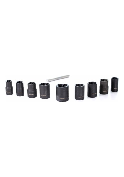 Worldforce Hasarlı Somun Sökme Lokma Seti 3/8" 10 Parça