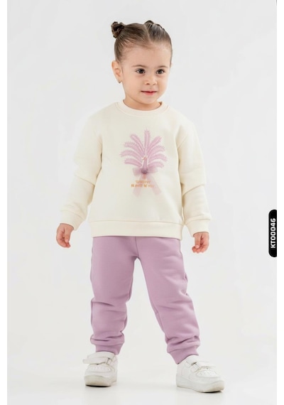 Xo Kids Kız Çocuk Kombin Takmı 1-4 Yaş Set0425 Krem