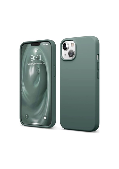 Newface - 9 - İphone 14 Kılıf First Silikon - - Edntrend - Koyu Yeşil