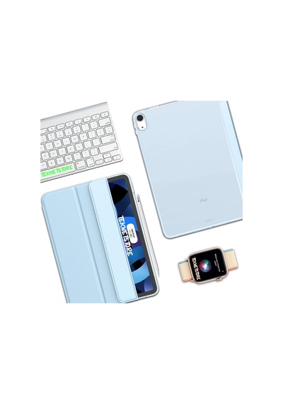Apple Uyumlu iPad Air 6 11 Inç M2 Çip 2024 Tablet Kılıfı İnce Tasarım Smart Cover Standlı Akıllı Kapak Kılıf