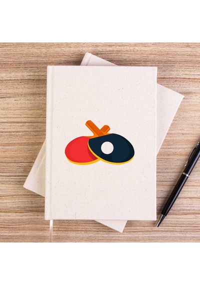 Ping Pong Color Çizgisiz Kanvas Defter Krem