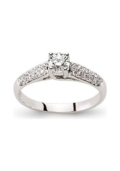 Tektaş Pırlanta Yüzük 0.48 Ct H-Vs Sı 2.50 Gram 18 Ayar Altın