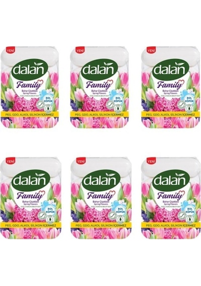 Dalan Family Sabun Bahar Çiçekleri 4 x75 Gr x 6 Paket