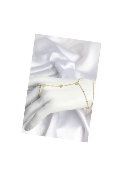 Pirinç Gold Renk Yonca Model Kadın Şahmeran Tj-sn795 Evimdeyokyok