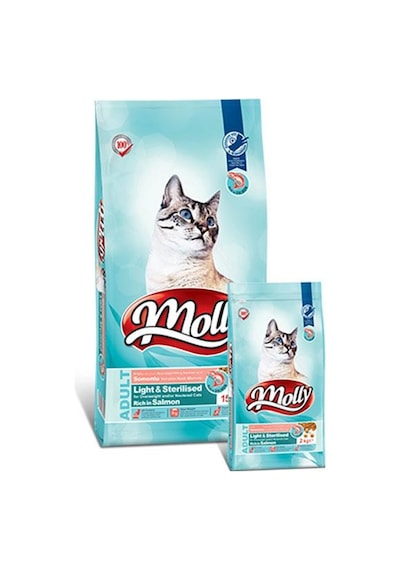 Molly Light Sterilised Somonlu Yetişkin Kedi Maması 2 KG