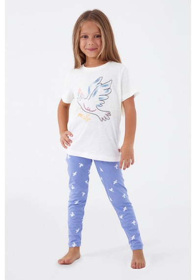 Roly Poly 3075 Bird Smile Kız Çocuk Tayt Takım KREM
