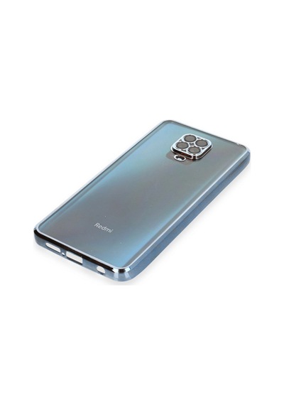 Xiaomi Redmi Note 9 Pro Kılıf Razer Lensli Silikon - Açık Mavi -