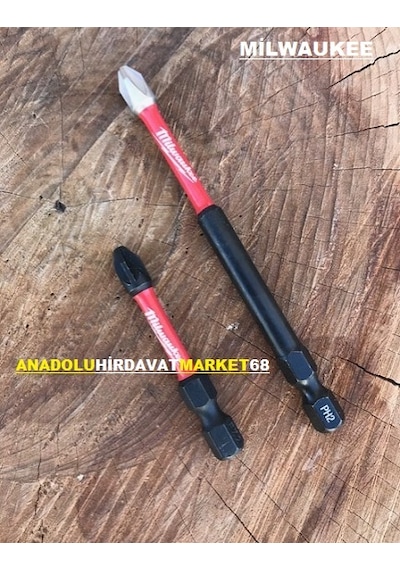 Milwaukee Ph2 Yıldız Bits Uç Pz2 Cobalt Çelik Vida Sıkma Ucu 2pcs