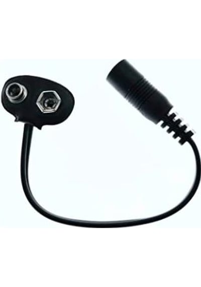 Dc Çevirici - 5.5X2.1 Mm Dişi - 9 Volt Pil Başlığı