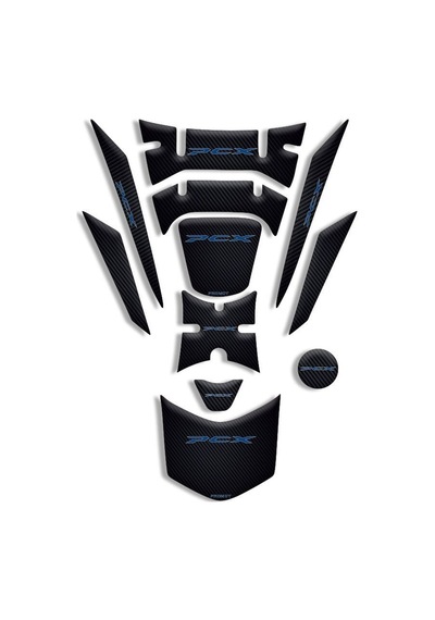 Honda Pcx Uyumlu Tank Pad Full Set 2018-2020 08 Diğer
