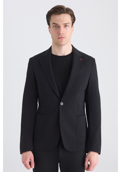 D's Damat Ds Damat Slim Fit Siyah Düz Kumaş Ceket 5hc04st14436m Çok Renkli