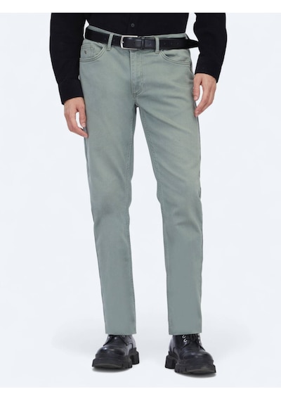 Kip Açık Haki Slim Fit Denim Pamuk Karışımlı Pantolon