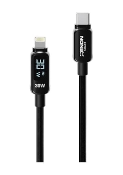 Xenon Smart Type-c To Lightning İphone Şarj Kablosu 30w Pd Hızlı Şarj 2m Led Örgü 480mbps X6427