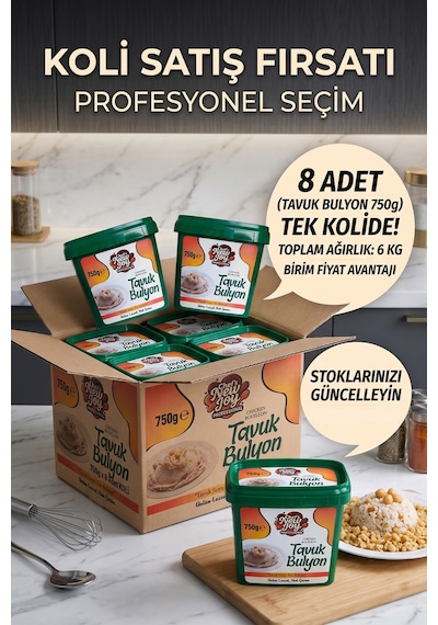 Tavuk Bulyon 750 G X 8 Adet - 1 Koli Koli Bazlı Avantaj Paketi