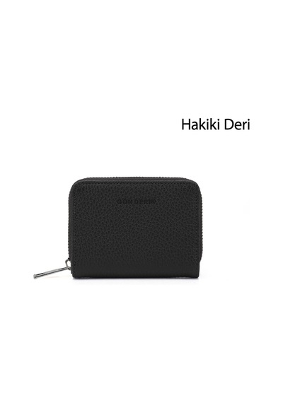 Gönderir Gönderi R Unisex Siyah Floter Hakiki Deri Dikey Cüzdan Ddmx76006862