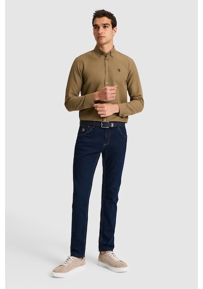 U.s. Polo Assn. Erkek Haki Gömlek Basic 50324708-vr027