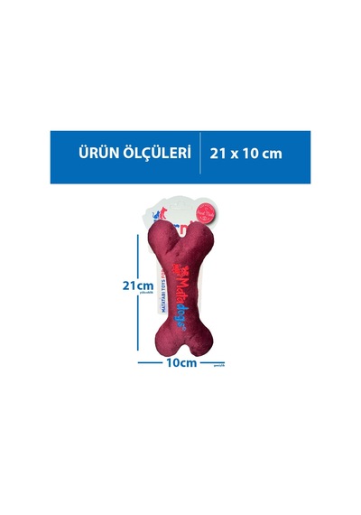 Herniks Sesli Peluş Nakışlı Köpek Oyuncağı Bone 21 CM