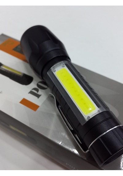Police Pc-12 Cree Led + Zoom Kalem Pilli El Feneri N11.1906 Siyah