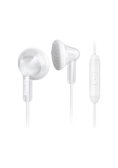Philips She3015 3.5mm Jack Girişli Kablolu Mikrofonlu Kulak İçi Kulaklık Stereo Handsfree Telefon Uyumlu Beyaz