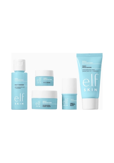 E.l.f. E.l.f Skin Jet Set Hydration Kit, Seyahat Boyu Cilt Bakım Seti Vegan Cilt Bakım Setleri