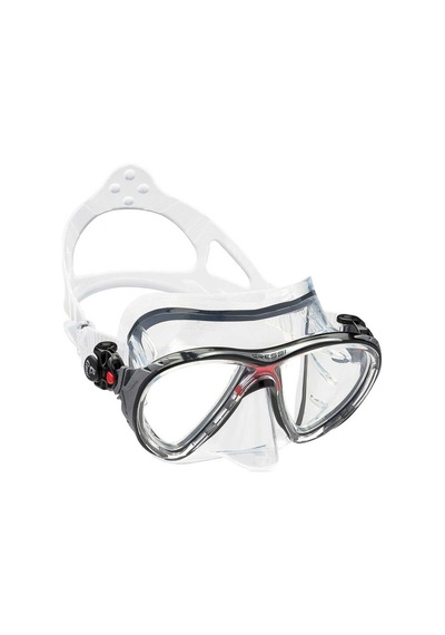 Cressi Big Eyes Evolution Dalış Maskesi Clear-clear-red