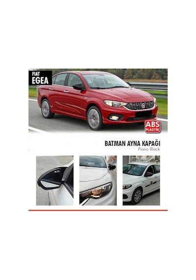 Fiat Egea Yarasa Ayna Kapağı Batman Piano Black Parlak Siyah