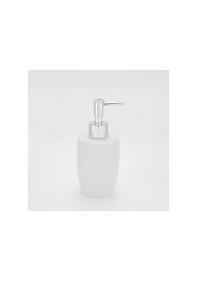 Seramik Sıvı Sabunluk, Dalga Desenli, Beyaz, Banyo Lavabo Aksesuarı Diğer