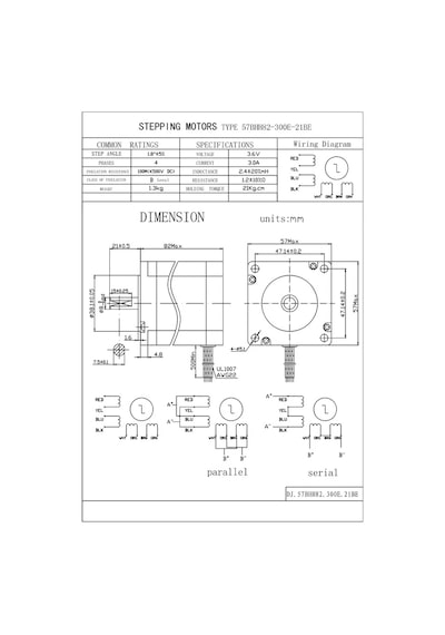 Jss Step Motor Nema 23 2.2 Nm