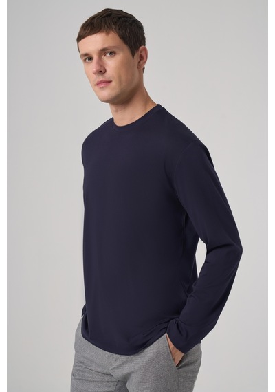Morven Erkek Lacivert Trend Bisiklet Yaka Rayon Sweatshirt 26ks063005200 Lacivert