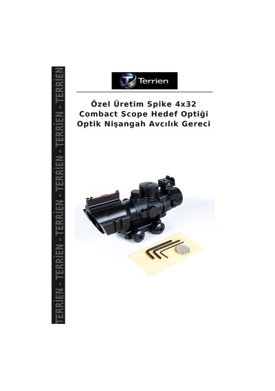 Özel Üretim Spike 4x32 Combact Scope Hedef Optiği Optik Nişangah Avcılık Gereci