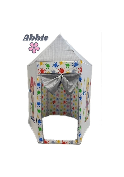 Abbie Çalışkan Kızlar Şato Oyun Çadırı Gri