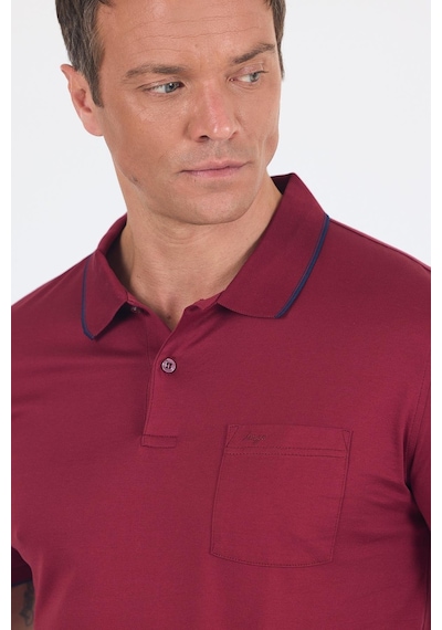 Kısa Kol Düz Suprem Polo Yaka Cepli %100 Pamuk Comfort Fit Tişört 1011250189 Bordo Kısa Kol Düz Suprem Polo Yaka Cepli %100 Pamuk Comfort Fit Tişört 1011250189 Bordo