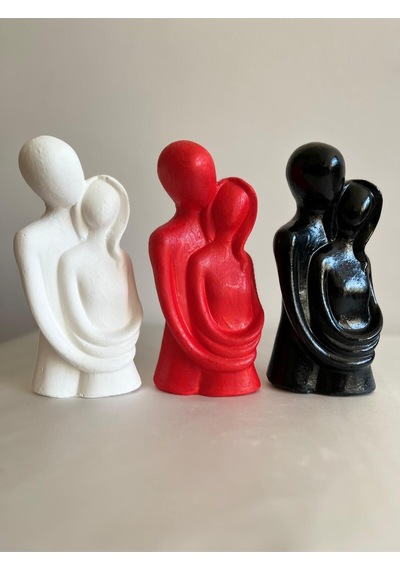 Bernami Biblo Pinterest Sevgili Aşıklar Sarılmış Biblo Dekor Biblo -siyah Beyaz Kırmızı 3 Lü Set