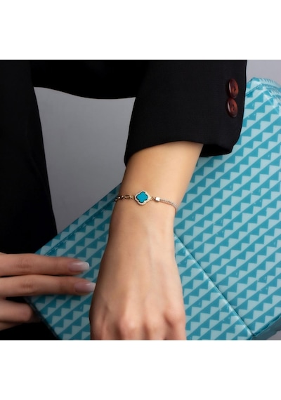 Firuze Lotus Çiçeği BL0033 Sarı Altın