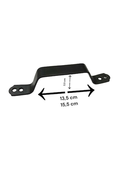 Mat Siyah Renk Metal El Tutamagı 4 Adet Çekme Kolu Kapı Tutma Kulbu 17 Cm Kulp Kapı Tutamağı Kulbu