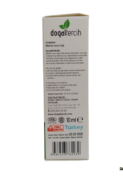 Doğaltercih Biberiye Uçucu Yağı 10 Ml