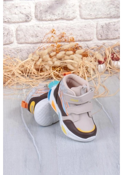 Vicco David 946.b25k.420 Anatomik Taban Unisex Çocuk Işıklı Bot Bej 22-25 Bej