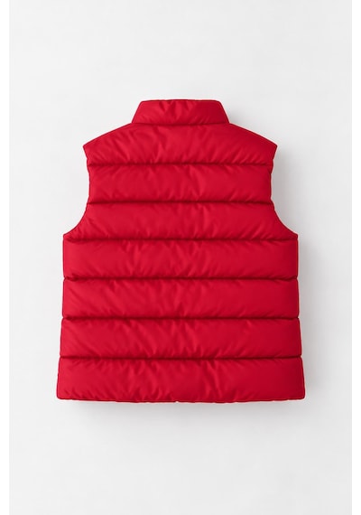Minigimin Cicileri Dik Yaka Fermuarlı Unisex Şişme Çocuk Yelek 3-6 Yaş - Kırmızı