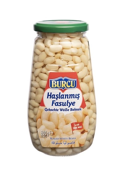 Burcu Haşlanmış Fasulye 600 Gr Cam 4 Lü