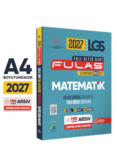 2027 8.sınıf Full Lgs Altın Seri Fulas Meb Çıkmış Soru Bankası Ve Lgs 12li Online Set Baskı Ücreti