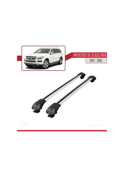 Mercedes Gl Class X166 2012-2015 Arası İle Uyumlu Ace-1 Ara Atkı Tavan Barı Gri