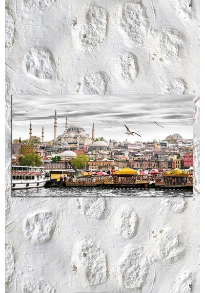 İstanbul Şehir Manzara Muhteşem Kanvas Tablo 175 x 80