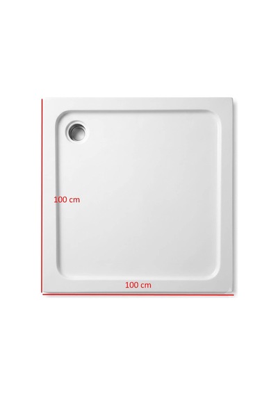 Panelduş - 100x100 Cm Monoflat Duş Teknesi Beyaz - 02td9028-