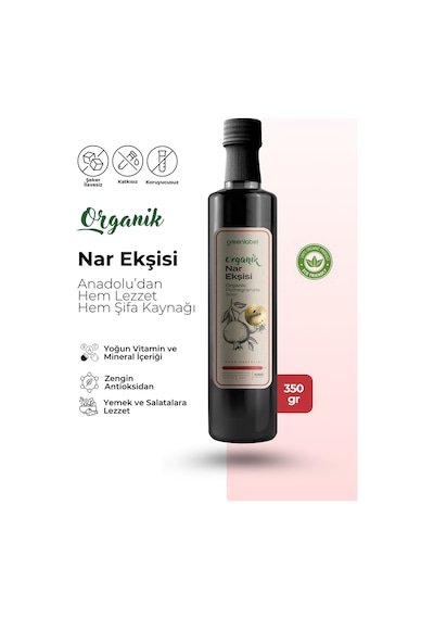 Green Label Organik Nar Ekşisi 350 G