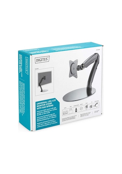 Digitus DA-90365 17"-27" Amortisörlü Masa Tipi Monitör Kolu