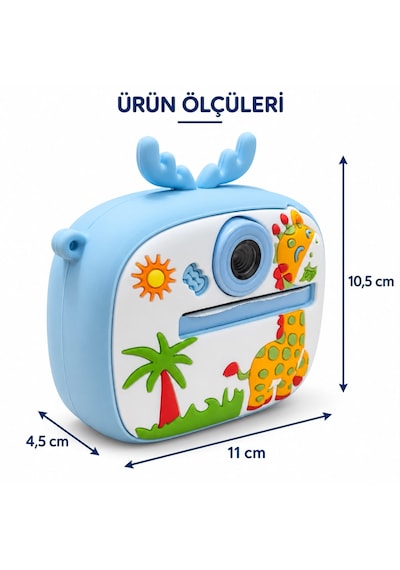 Cmr90 Çocuk Dijital Mini Kamera 1080p Hd 2.0 İnç Ekran Fotorğraf Video Oyun Müzik Usb Şarj Termal Resim Kağıt Baskılı Yazıcı Kamera Video Makinesi Print Kamera