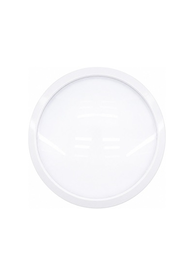 Nisaluce E1212/b 20w Beyaz Metal Kasa Sıva Üstü Yuvarlak Led Glop Armatür - Ip20, 6500k, 1800 Lm