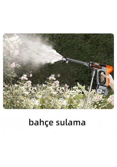 Kraft Hart Khppw-04 150W Çift Akülü Şarjlı Basınçlı Yıkama Makinesi Mavi