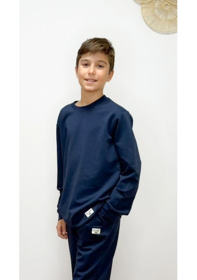 Divinus Erkek Çocuk Basic Sweatshirt Lacivert