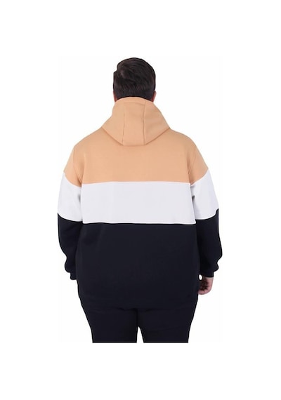 Starbattal Büyük Beden Kapüşonlu 3ip Sweat Mg 25725 Taba Taba